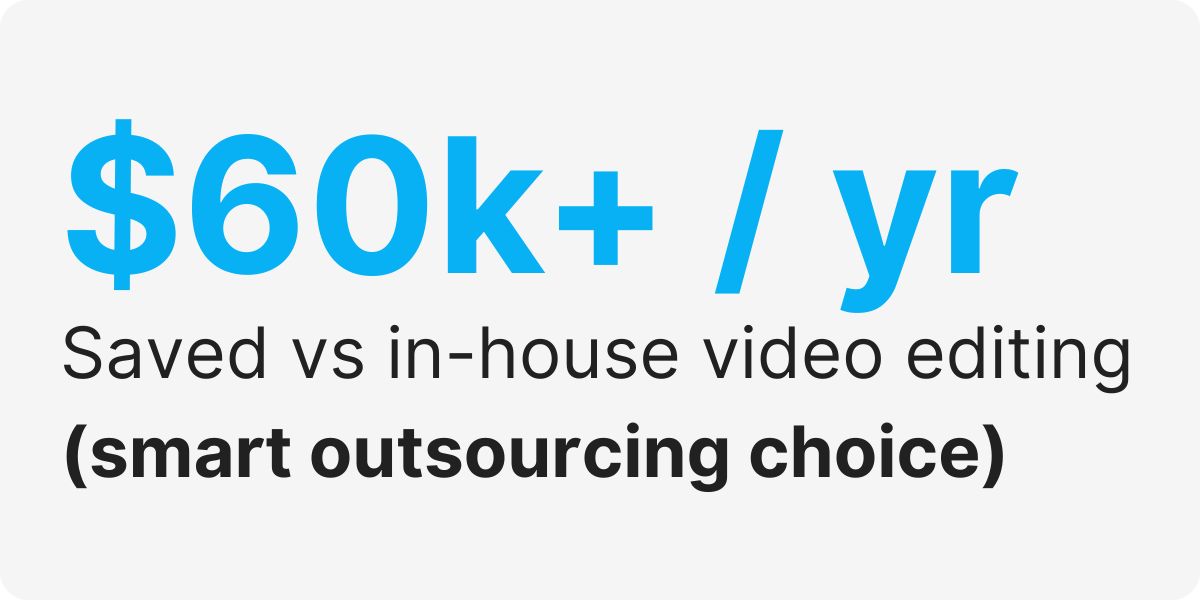 outsourced video editing services