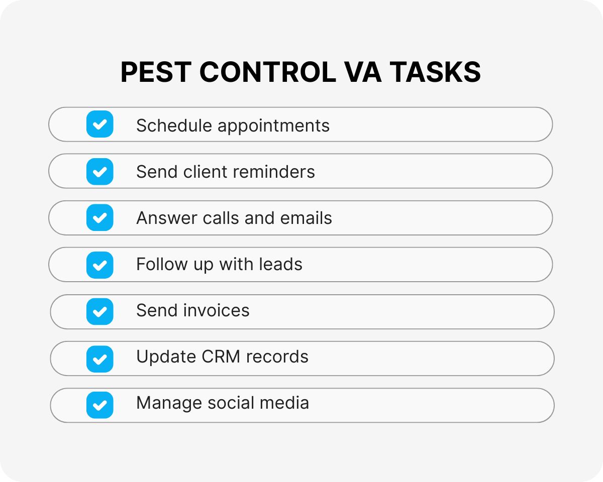 remote customer service for pest control