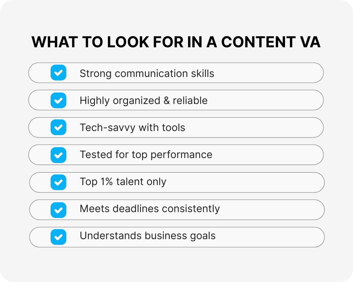 virtual assistant for content marketing