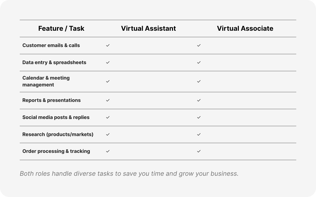 virtual assistant outsourcing services
