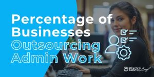 Percentage of Businesses Outsourcing Admin Work (Global / Regional Data)