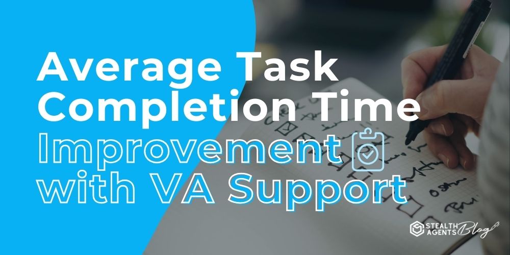 Average Task Completion Time Improvement with VA Support